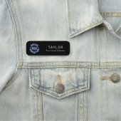 Firmenlogo Mitarbeiter Jahrestagung Namensschild (Beispiel)