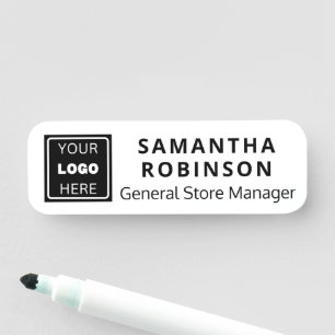 Firmenlogo Mitarbeiter Magnet Sicherheit Big Namensschild