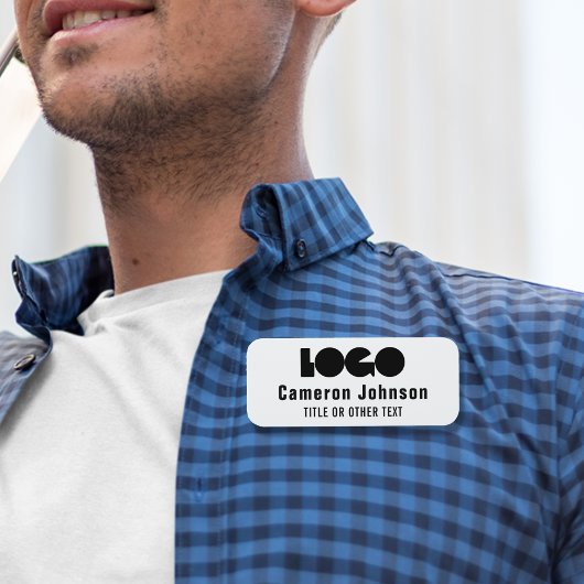 Firmenlogo Mitarbeiter Magnetfeld Abzeichen Name Namensschild