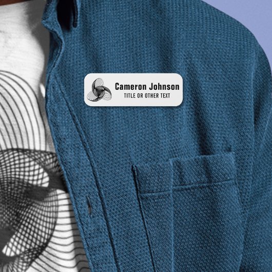 Firmenlogo Mitarbeiter Magnetfeld Abzeichen Name Namensschild