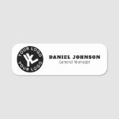 Firmenlogo Mitarbeiter Magnetname Namensschild (Vorderseite)