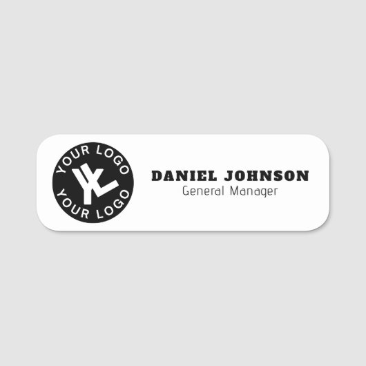 Firmenlogo Mitarbeiter Magnetname Namensschild (Vorderseite)