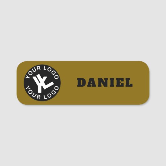 Firmenlogo Mitarbeiter Magnetname Namensschild (Vorderseite)