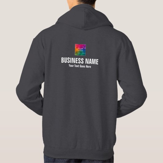 Firmenlogo Mitarbeiter Mitarbeiter Crew Männer Hoodie (Rückseite)