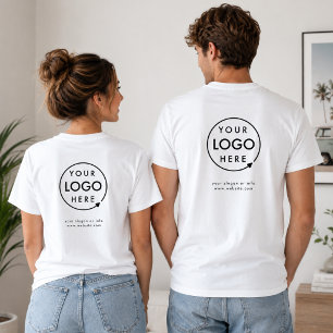 Firmenlogo Mitarbeiter Mitarbeiter Firma Rückseite T-Shirt