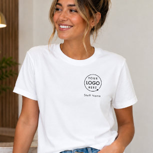 Firmenlogo Mitarbeiter Name Markenbekleidung T-Shirt