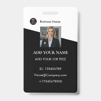 Firmenlogo Mitarbeiter Namensschild Fotoausweis Ausweis
