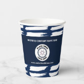 Firmenlogo Mitarbeiter Pappbecher (Rückseite)