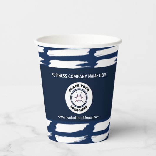 Firmenlogo Mitarbeiter Pappbecher (Rückseite)