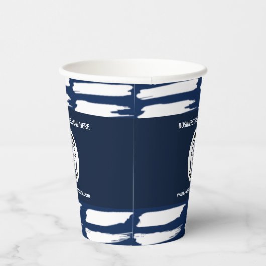 Firmenlogo Mitarbeiter Pappbecher (Rechts)