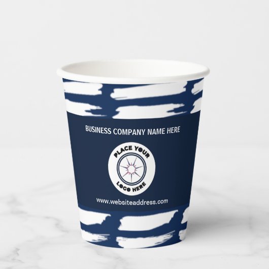 Firmenlogo Mitarbeiter Pappbecher (Vorderseite)