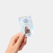 Firmenlogo Mitarbeiter QR Code Holografisches Foto Ausweis (Handheld)