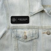 Firmenlogo Mitarbeiter von Magnetband Namensschild (Beispiel)