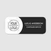 Firmenlogo Mitarbeiter von Magnetband Namensschild (Vorderseite)