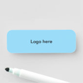 Firmenlogo Mitarbeiter von Magnetband Namensschild (Beispiel)