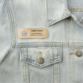 Firmenlogo Mitarbeiter von Magnetnadel Namensschild (Beispiel)