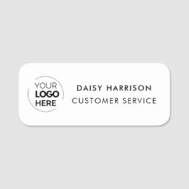 Firmenlogo | Mitarbeiter von White Custom Employee Namensschild