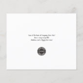 Firmenlogo Mitarbeiter Weihnachtskarte hinzufügen (Rückseite)