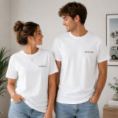 Firmenlogo Mitarbeiterfirma Zurück Markenzeichen T-Shirt