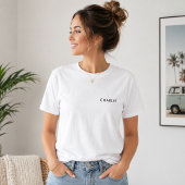 Firmenlogo Mitarbeiterfirma Zurück Markenzeichen T-Shirt