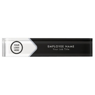 Firmenlogo Mitarbeitername & Titel Executive Namensplakette