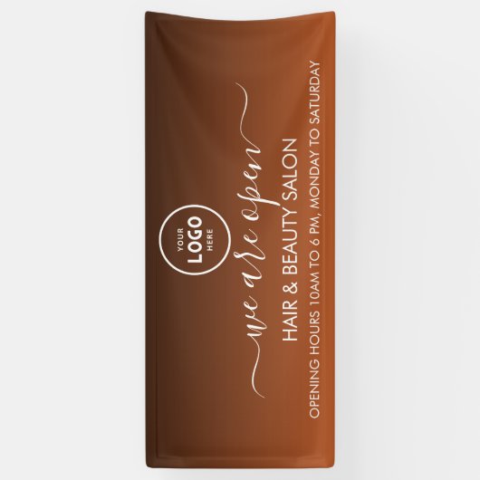 Firmenlogo Modern Beruflich 6' Banner (Vertikal)