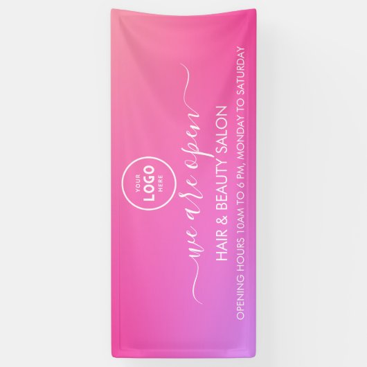 Firmenlogo Modern Beruflich 6' Banner (Vertikal)