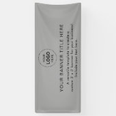 Firmenlogo Modern Beruflich 6' Banner (Vertikal)