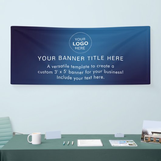 Firmenlogo Modern Beruflich 6' Banner (Messe)