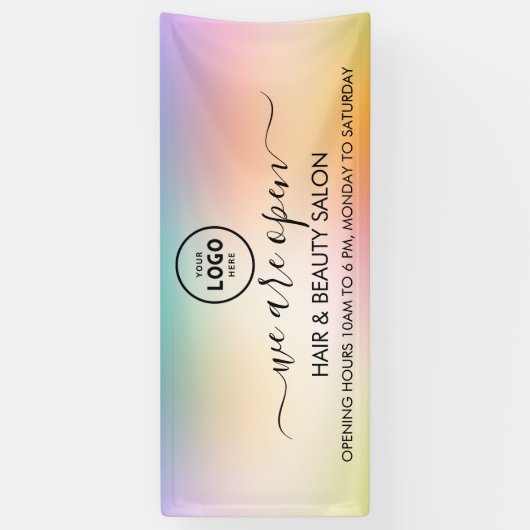 Firmenlogo Modern Beruflich 6' Banner (Vertikal)