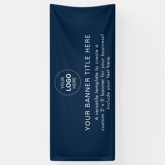 Firmenlogo Modern Beruflich 6' Banner (Vertikal)