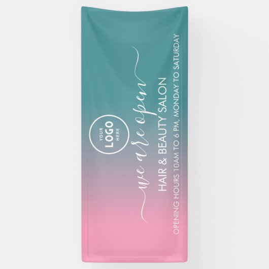 Firmenlogo Modern Beruflich 6' Banner (Vertikal)