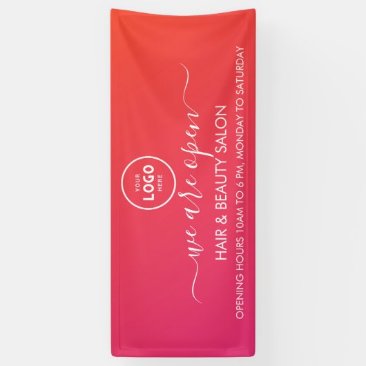 Firmenlogo Modern Beruflich 6' Banner (Vertikal)