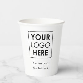 Firmenlogo Modern Beruflich Pappbecher