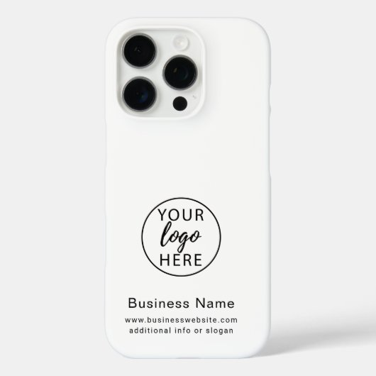 Firmenlogo Modern Custom Case-Mate iPhone Hülle (Rückseite)