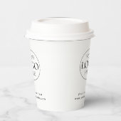 Firmenlogo Modern, einfach, sauber Pappbecher (Links)