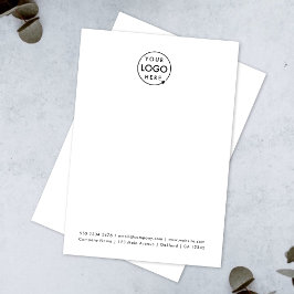 Firmenlogo | Modern Minimalistisch sauber einfach Mitteilungskarte