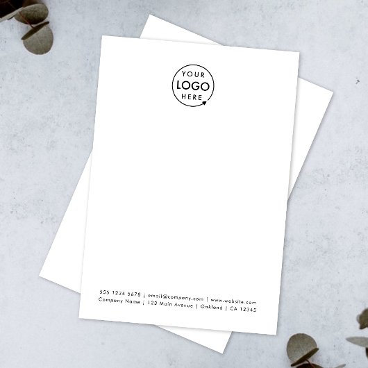 Firmenlogo | Modern Minimalistisch sauber einfach Mitteilungskarte