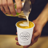 Firmenlogo Modern Minimalistisch sauber, einfach w Pappbecher