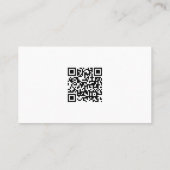 Firmenlogo Modern Minimalistischer QR-Code Visitenkarte (Rückseite)