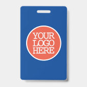 Firmenlogo Modern Orange Blue Company Ausweis (Back)