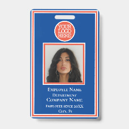 Firmenlogo Modern Orange Blue Company Ausweis