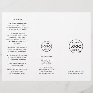 Firmenlogo   Modern Simple Trifold Broschüre