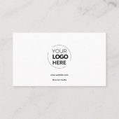 Firmenlogo Modern White Beruflich Company Treuekarte (Rückseite)