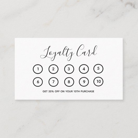 Firmenlogo Modern White Beruflich Company Treuekarte (Vorderseite)