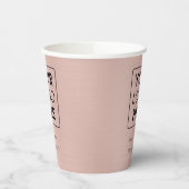 Firmenlogo Moderne Berufliche Rose Gold Pappbecher (Links)