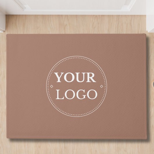 Firmenlogo Moderne braune Werbung Fußmatte