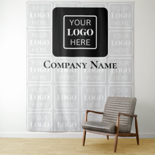 Firmenlogo Moderne geschäftliche Veranstaltungen Wandteppich