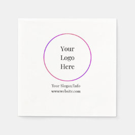 Firmenlogo Moderne, individuell anpassbare Vorlage Serviette