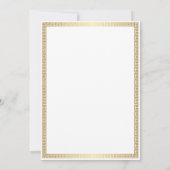 Firmenlogo | Moderne Minimalistische Goldgrenze Ge Dankeskarte (Rückseite)